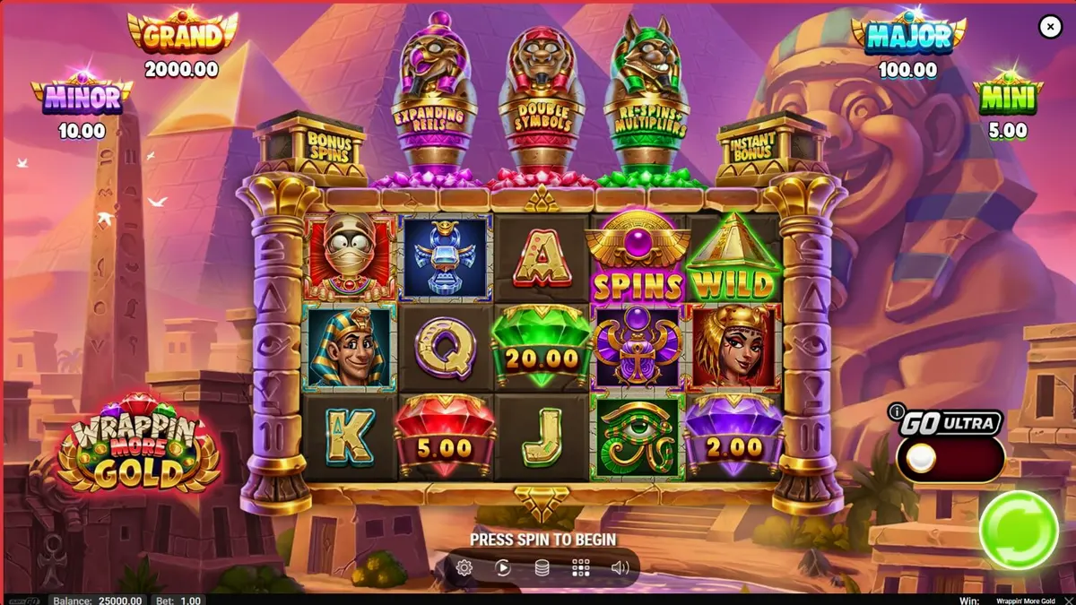Mumi ramah dalam permainan slot Wrappin’ More Gold